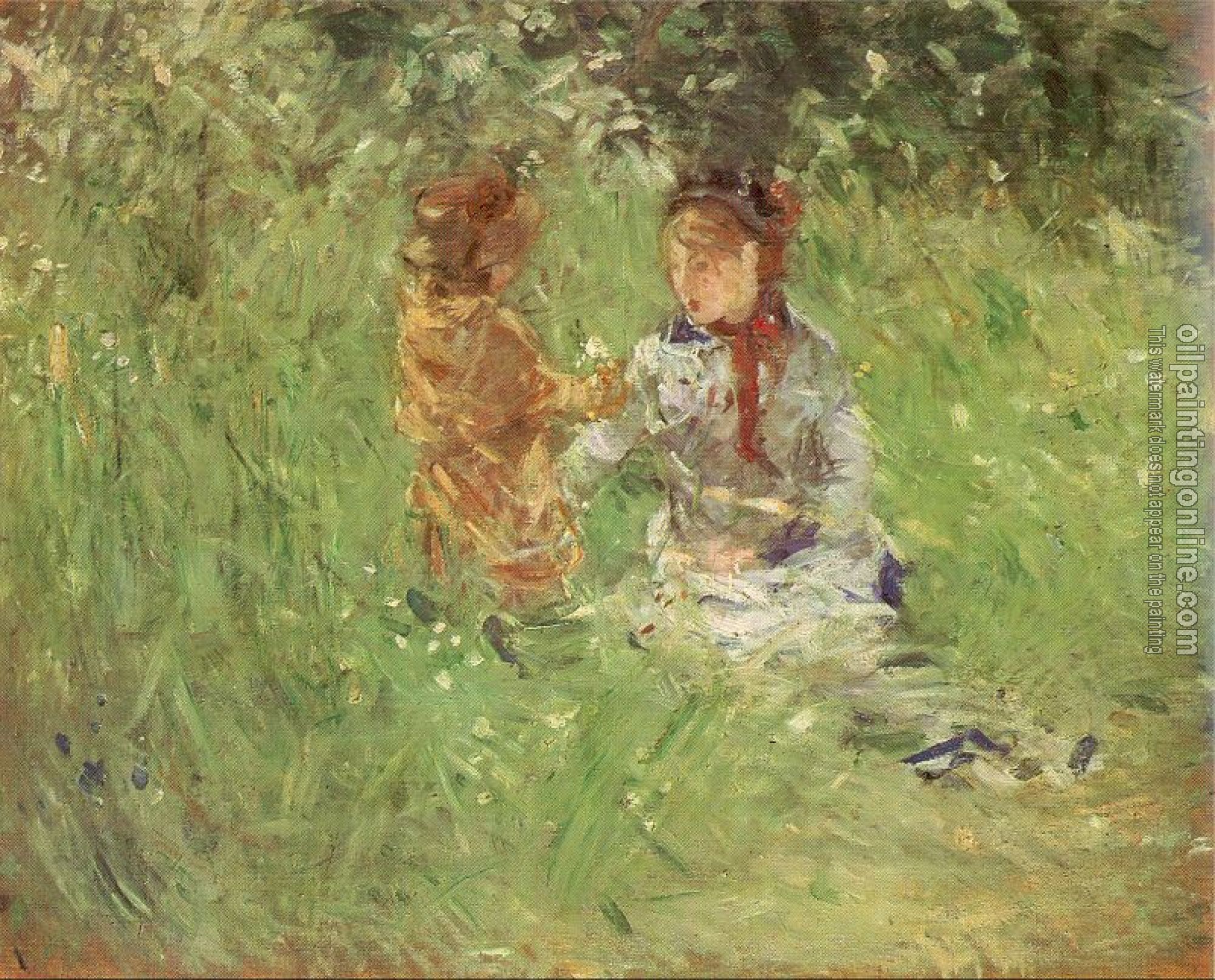 Morisot, Berthe - In the Garden at Maurecourt